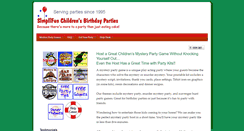Desktop Screenshot of mysterypartygames.com